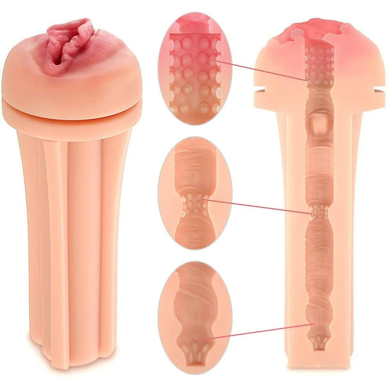 0184M Ultimate Grip Realistic Textured Pocket Pussy - Image 7