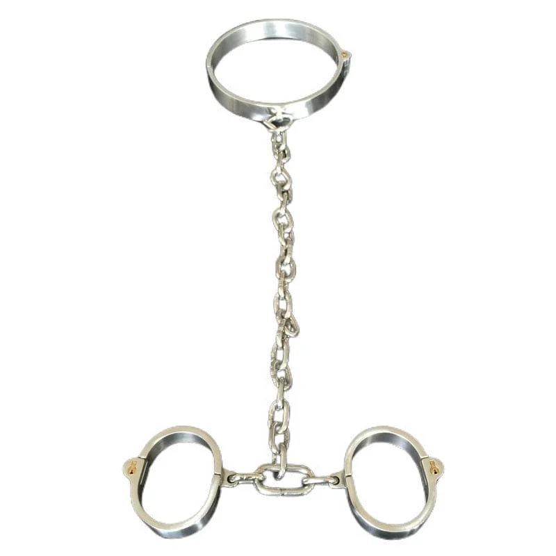 0267M  Steel Collar To Wrist Serving Set With Tubular Key Locks - Image 6