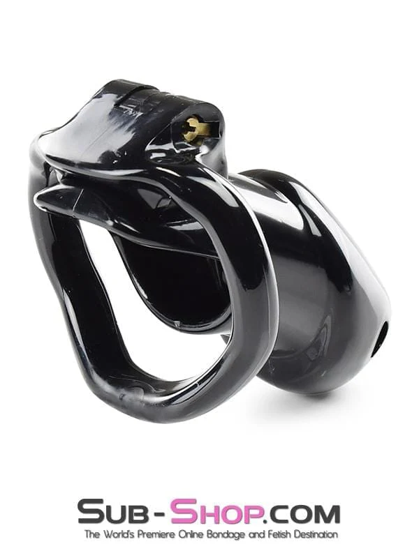 0327AE Black Knight High Security Keyed Tumbler Locking Male Chastity with 4 Base Cock Ring Sizes - MEGA Deal - Image 6