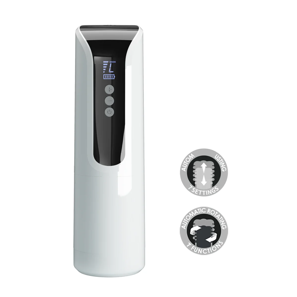 0858M Rotating Masturbator Cup - 7 Thrust+Spin Modes, 5 Speeds, Rechargeable, Waterproof - Image 2