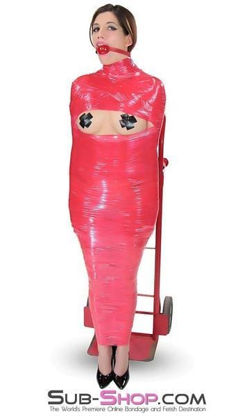 5739A-SIS 1,000 ft. Erotic Sissy Bondage Fantasy Wrap, Red - Image 17