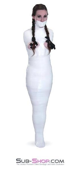 5740A-SIS      1,000 ft. Erotic Sissy Bondage Fantasy Wrap, White - Image 12