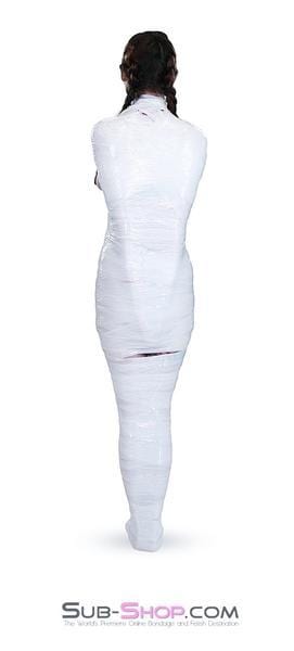 5740A-SIS      1,000 ft. Erotic Sissy Bondage Fantasy Wrap, White - Image 8