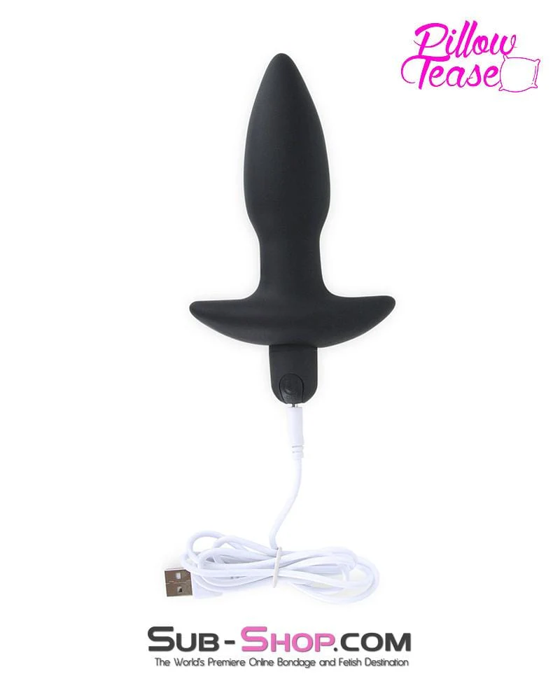 0421E      10 Function Waterproof Silicone Rechargeable Anal Plug - Image 3