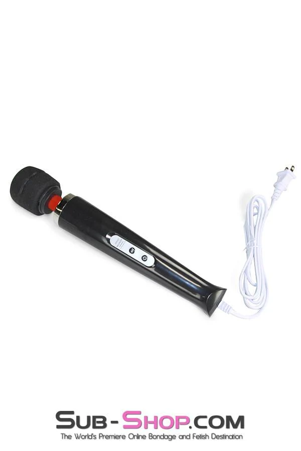 6960R      10 Speed Magic Wand Massager, Black - MEGA Deal  EURO Plug Style Only - Image 12