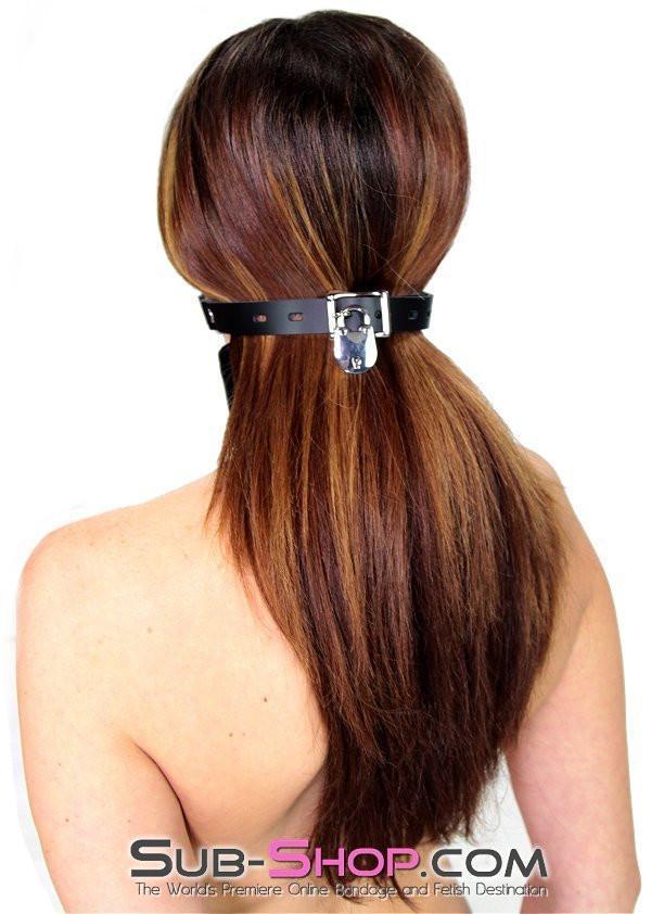 1451A Code of Silence Locking Ball Gag Strap, Black Ball - Image 17