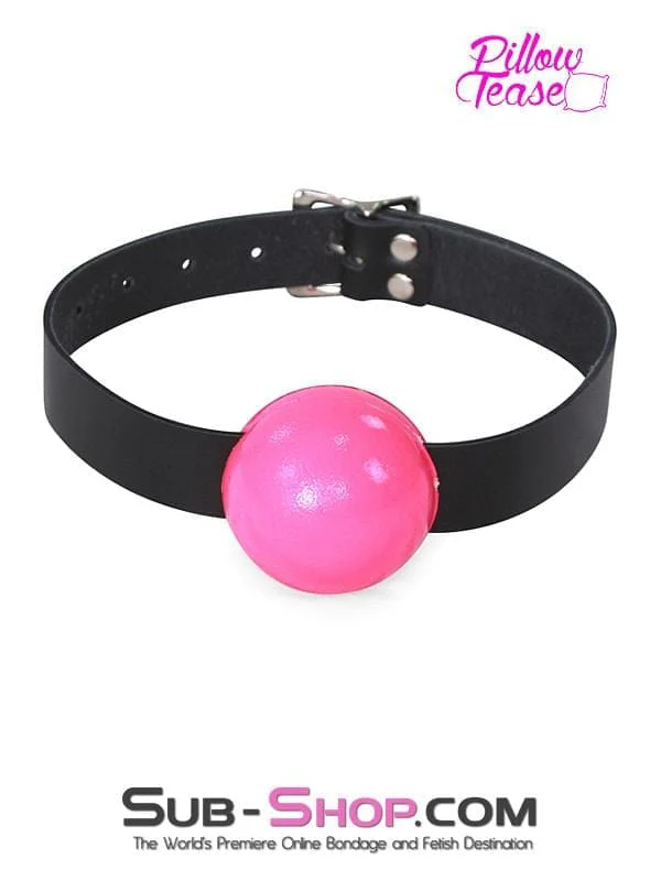 1880A 2" Large Ball Gag, Bright Pink - Image 4