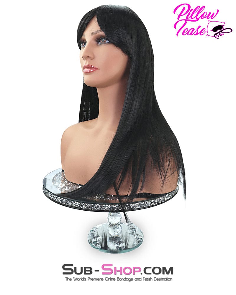 9959AE      21" Long Straight Black Roleplay Sex Wig - Image 15
