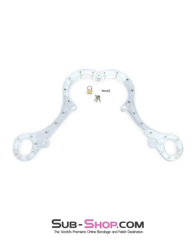 6915M Fiddle Collar And Handcuffs Bondage Cangue - Image 16