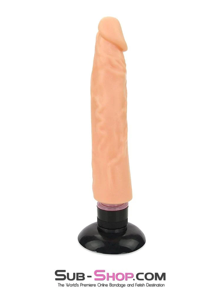 6944M      8" Vibrating Realistic Skin Dildo with Suction Cup, Flesh 🔥 FINAL CLEARANCE – Last Chance! - Image 9