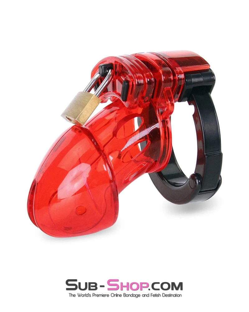✨ 8911AX Red Jacked Adjustable Locking Male Cock Cuff Chastity Device - BLACK FRIDAY PREVIEW✨ - Image 3