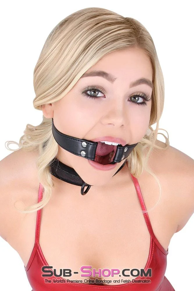 ✨ 8958DL Bondage Basics Leatherette Open Mouth Ring Gag - BLACK FRIDAY PREVIEW ✨ - Image 5
