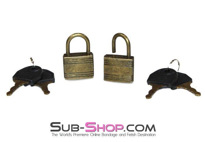 ✨ 9758A      Bondage Gear Padlock, Antiqued Brass  - BLACK FRIDAY PREVIEW ✨ - Image 3