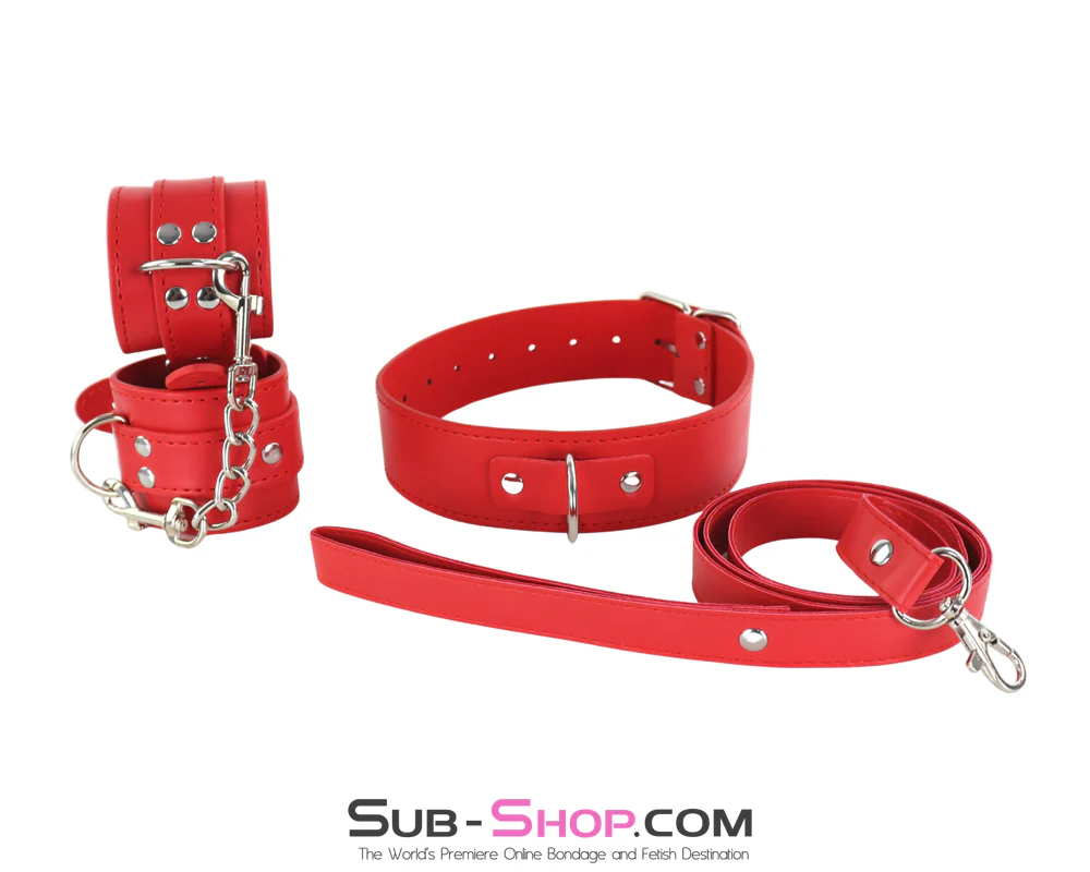 9977M Red Dungeon Beginner's Full Bondage Fantasy Set - Image 5