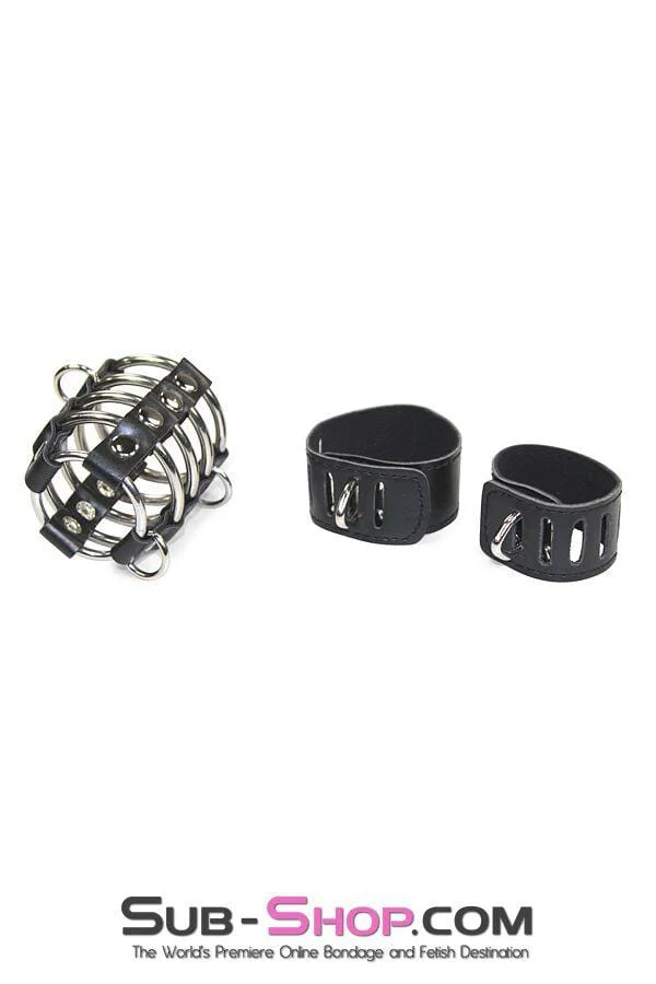 8726HS-SIS Access Denied Locking Sissy Chastity & Ball Stretcher Set - Image 2