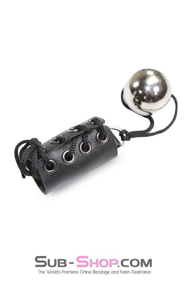2450M      Ball Training Lacing Penis or Ball Corset with 5.6 oz. Steel Weight - Image 4