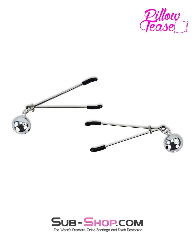 0174MQ      Belle of the Balls Tweezer Clamps with Jingle Bells - Image 4