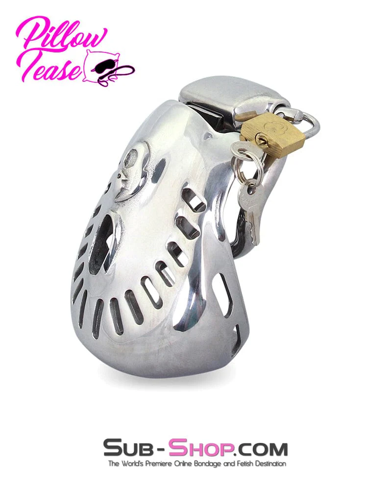 2234AR      Big Steel Dungeon Full Balls and All Locking Male Chastity Cage - Image 7