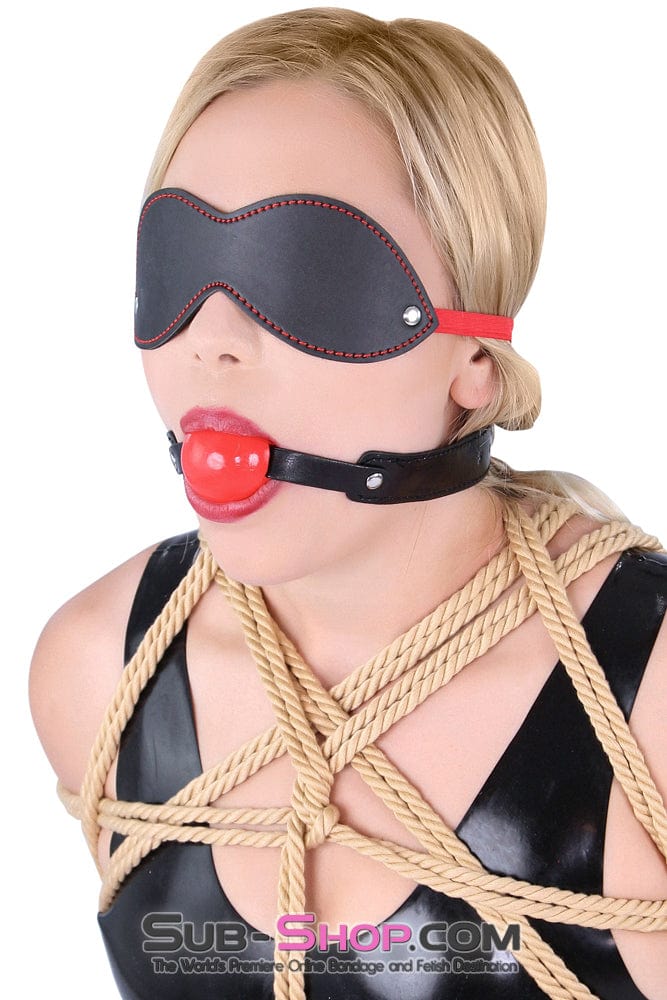 8947DL <b>BOGO!</b> Bondage Basics Beginner’s Red Rubber Ball Gag - Image 11