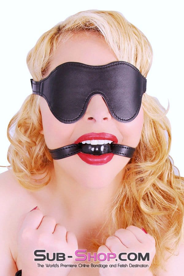 3476LT <b>BOGO!</b> Bondage Blinders Velcro Closure Blindfold - Image 6