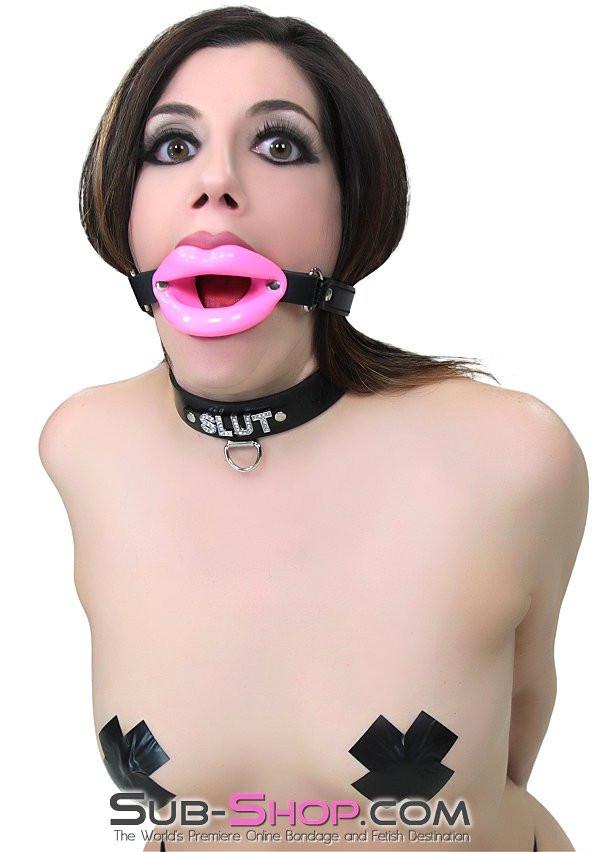2425M Bondage Doll Pink Sex Lips Strapped Open Mouth Gag - Image 15
