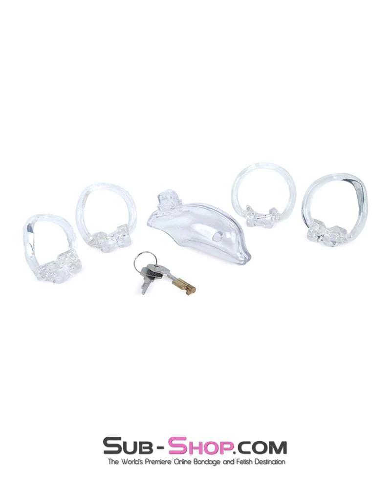 3734M      Bottled Up Clear High Security Male Chastity Device 🔥 FINAL CLEARANCE – Last Chance! - Image 4