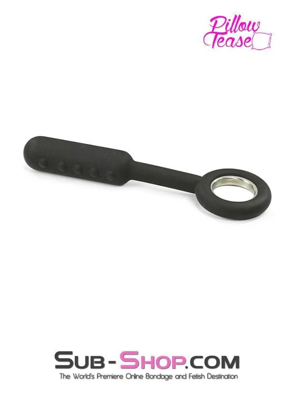 1595M    Bumpy Silicone Anal Probe with Metal Pull Ring Base - LAST CHANCE - Final Closeout! - Image 3