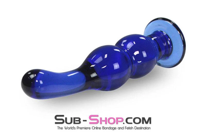 9780M      Cobalt Ice Glass G-Spot or P-Spot Massager - LAST CHANCE - Final Closeout! - Image 2