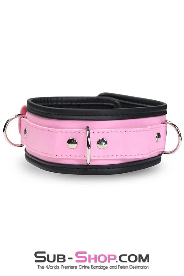 6921MH Comfy in Pink Padded and Lined Locking Collar - Image 4