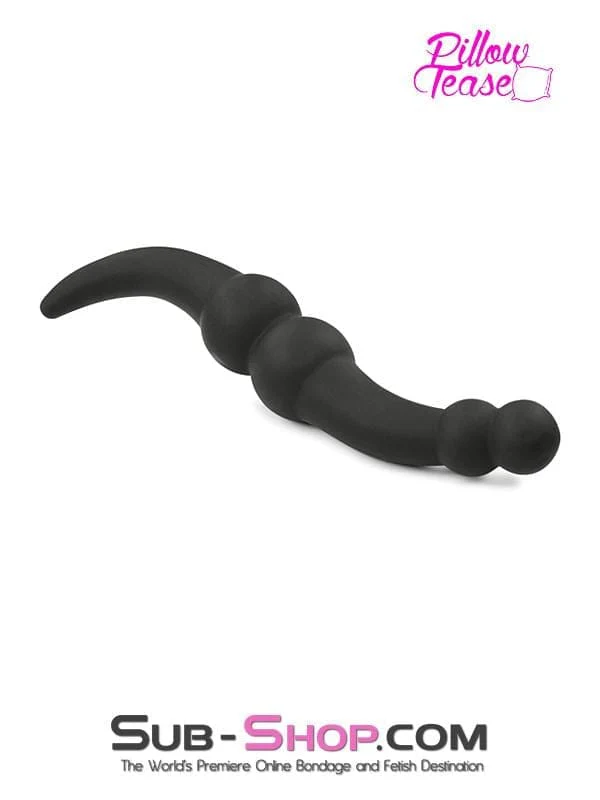 1808M Double Ended Dildo with Ball End and Tapered Anal Starter - Image 2