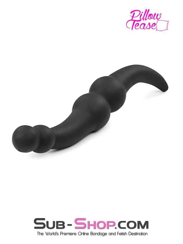 1808M Double Ended Dildo with Ball End and Tapered Anal Starter - Image 3