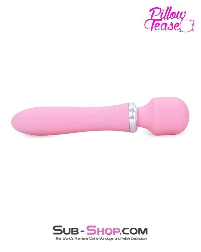 7210M      Dual Motor Cordless Rechargeable Silicone Water Resistant Princess Pink Passion Magic Vibrating Wand 🔥 FINAL CLEARANCE – Last Chance! - Image 3