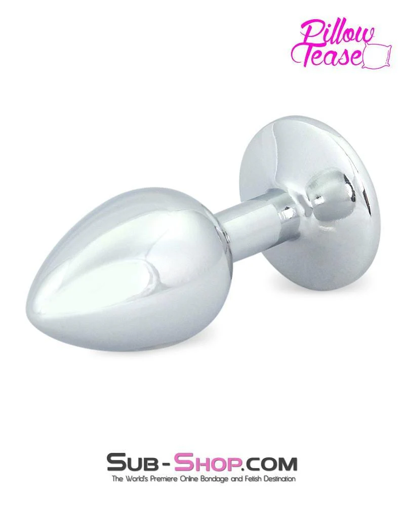 0307E Eye Hook Red Gem Small Chromed Butt Plug 🔥 FINAL CLEARANCE – Last Chance! - Image 3