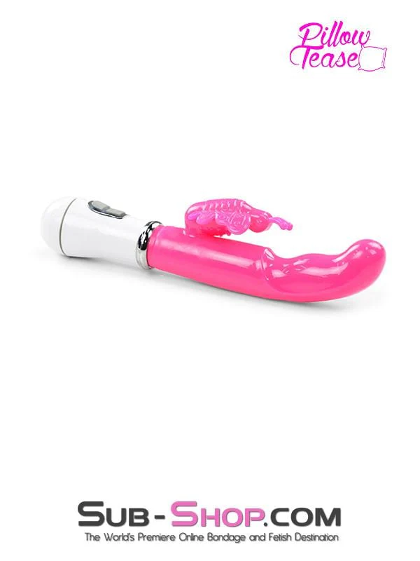 1518M      Flutter & Throb Soft Pink Vibrator with Butterfly Clit Stimulator - LAST CHANCE - Final Closeout! - Image 11