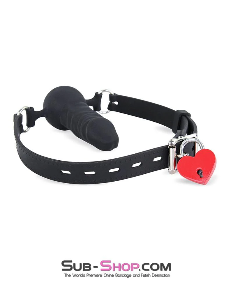9724AE-SIS Forced Feminization Sissy Accessory Red Heart Bondage Gear Padlock - Image 6