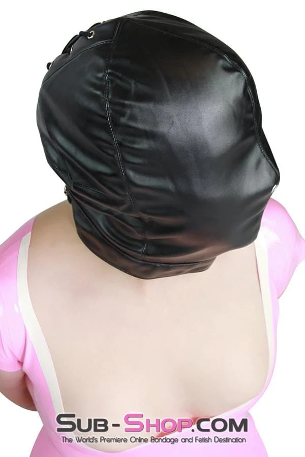 8984DL Full Face Slave Punishment Bondage Hood - Image 14
