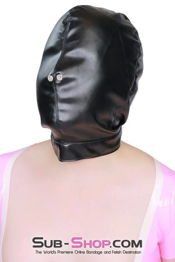 8984DL Full Face Slave Punishment Bondage Hood - Image 5