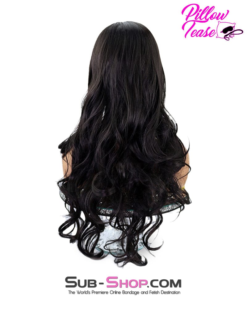 9955RS-SIS Glamour Sissy Girl Curly 22” Black Wig - Image 11
