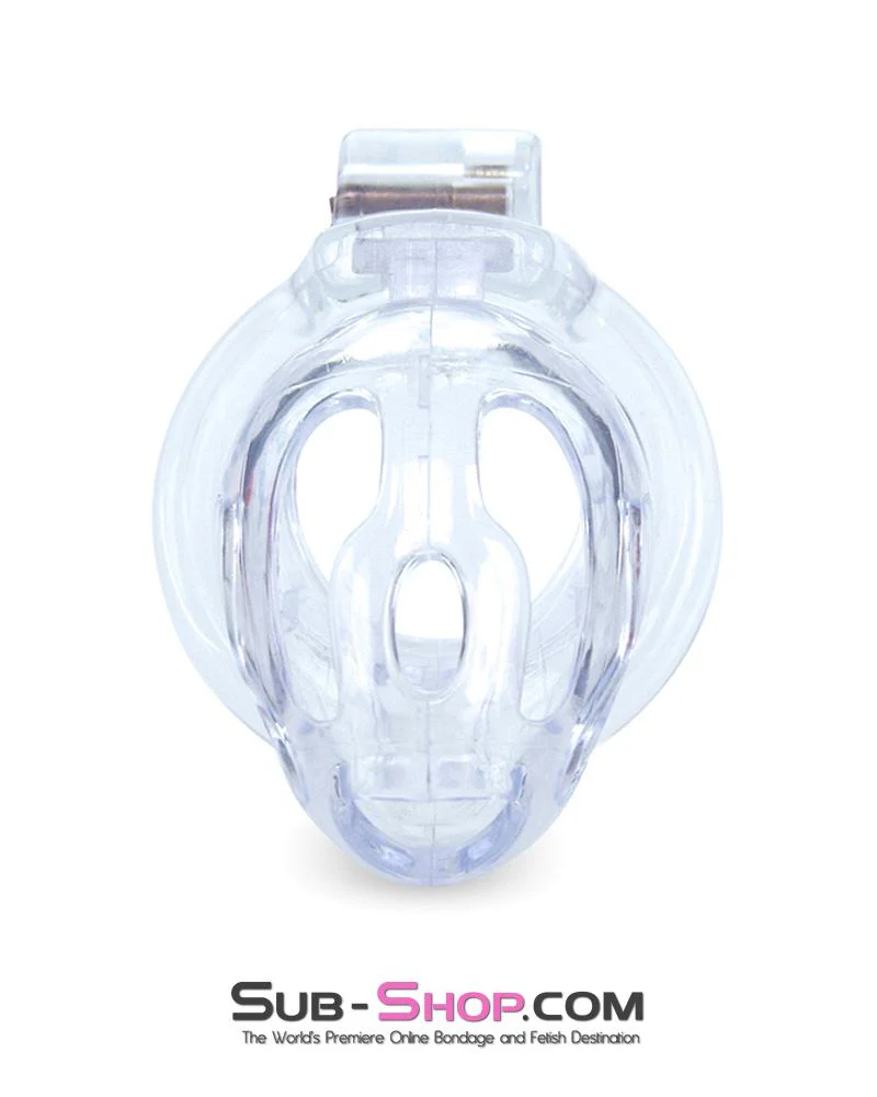 1571AR Hard Up Clear High Security Cock Cage Chastity Device - MEGA Deal - Image 2