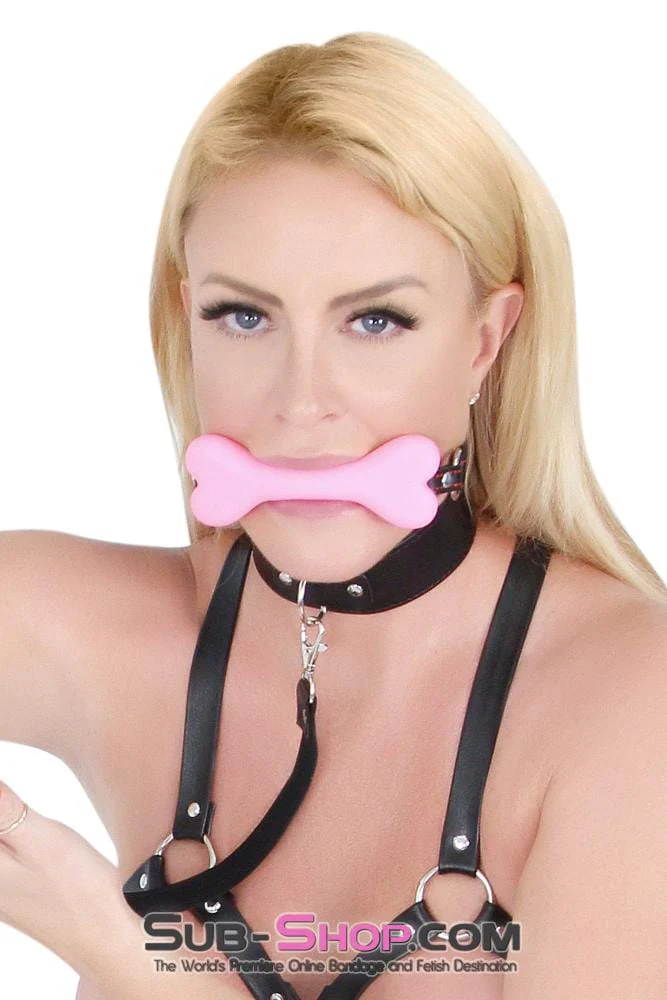 2448DL How Much is That Puppy in the Window Pink Puppy Play Bone Gag - Image 11