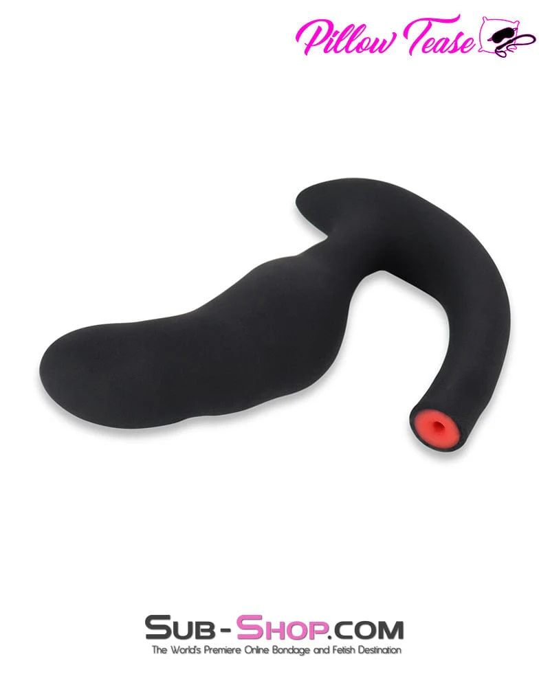 3302M      Inflatable Double Flare Silicone Anal Plug with Removable Pump - Image 4