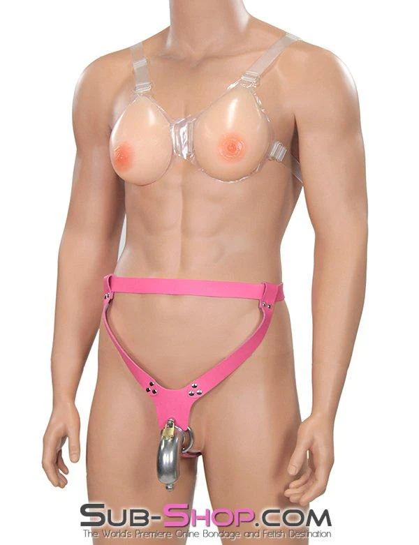 7181AE-SIS Just Like My Own Pretty Forced Feminization Fantasy Mistress Sissy Accessory Transformation C-Cup Real Feel Breasts with Nipples - Image 10