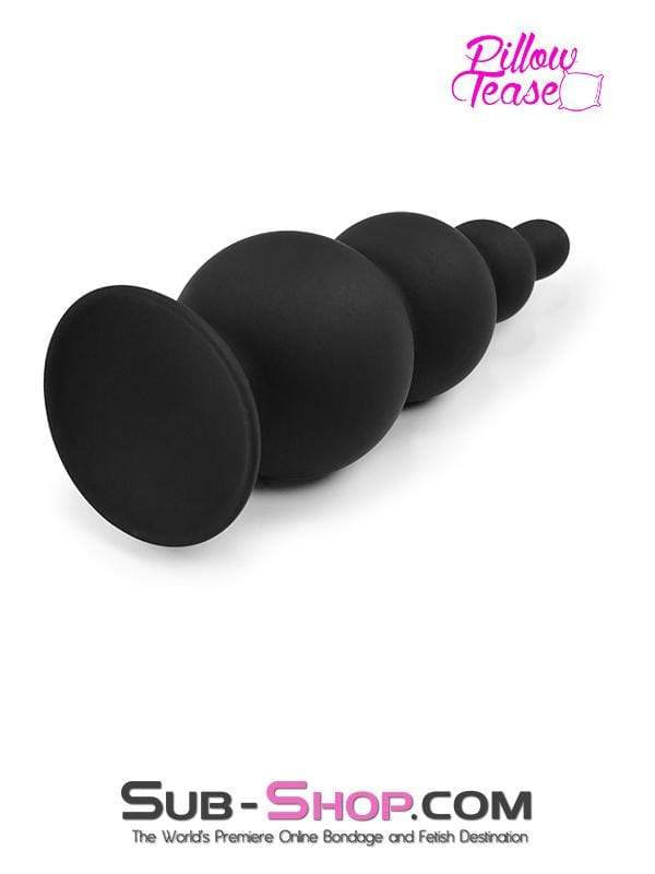 2329M-SIS      Large Graduated Silicone Anal Plug Sissy Trainer with Suction Cup Base - Image 4