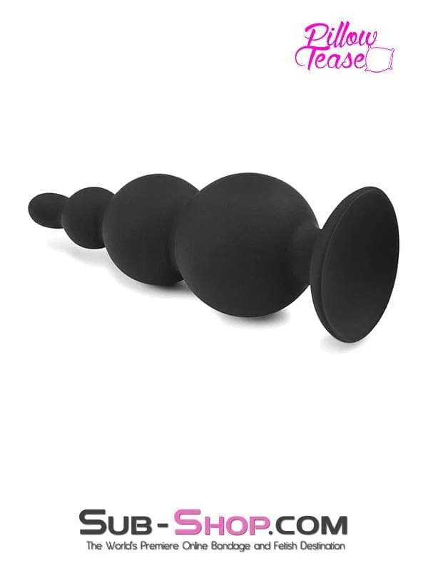 2329M      Large Graduated Silicone Anal Plug Trainer with Suction Cup Base - Image 3