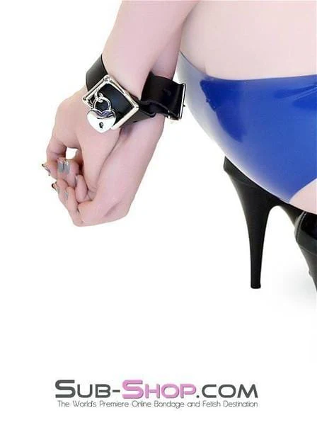 3785A Locking Leather Handcuffs - Image 29