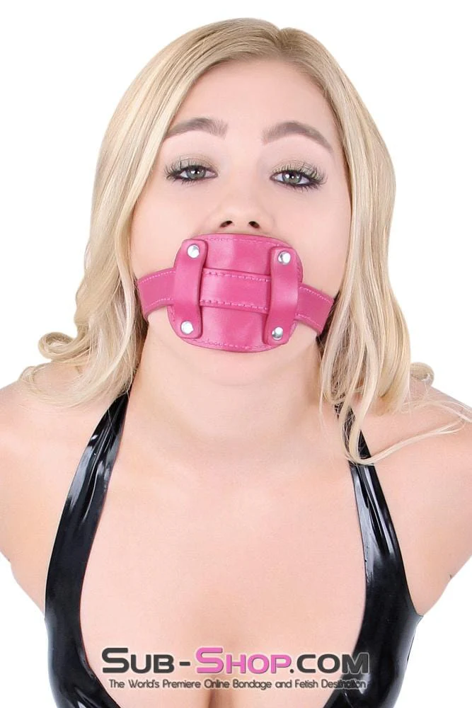 9053DL Locking Rubber Sex Bomb Pink Penis Gag - MEGA Deal - Image 9