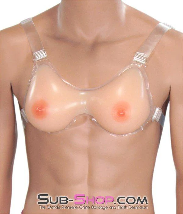 7932R My Pretty Titties Teardrop Shape Lifelike Real Feel Breast Forms, B Cup Size - Image 2