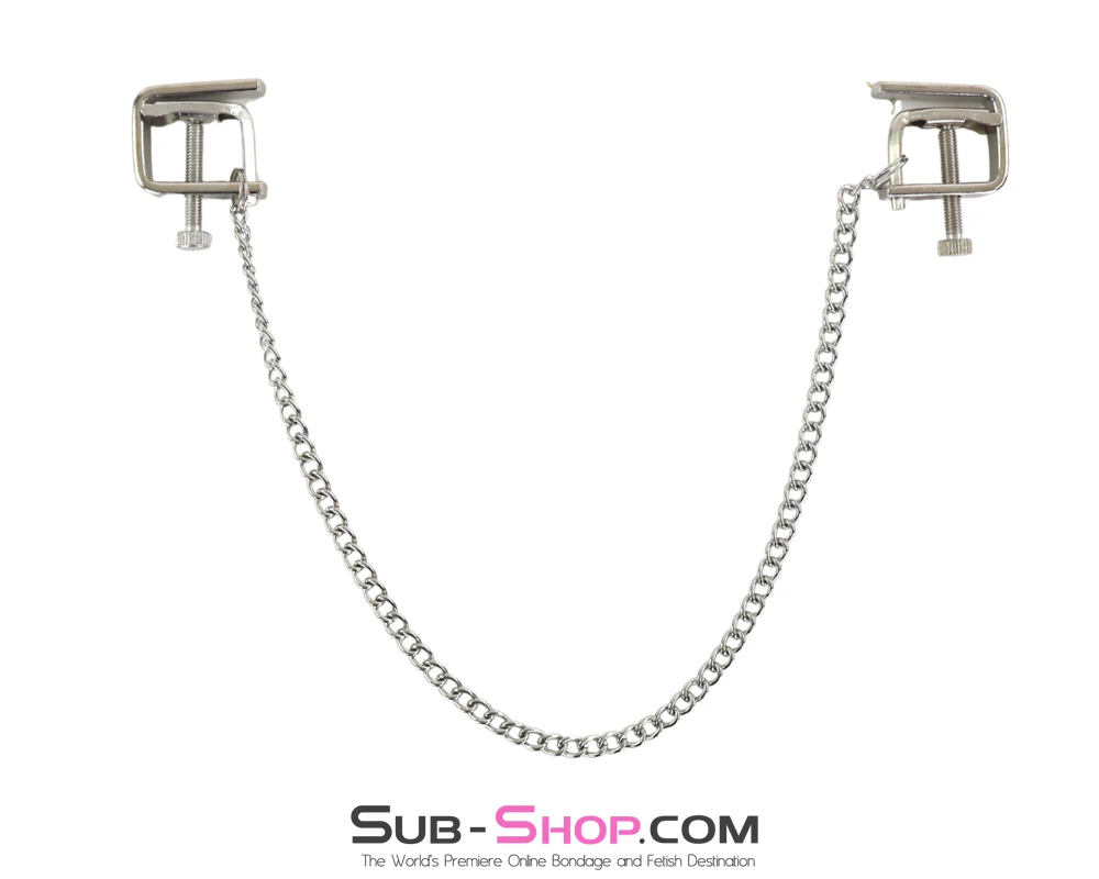 0512HS      Nipple Presses Chained Flat Nipple Clamps - Image 4