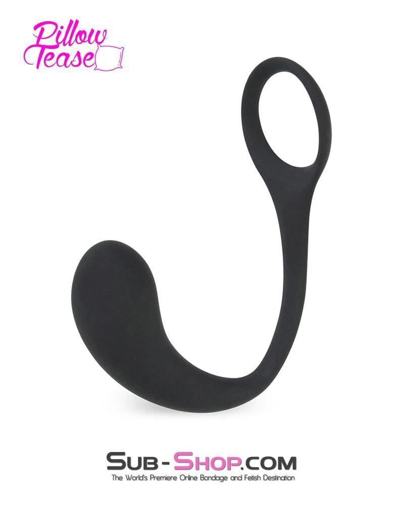 7152S      P-Spot Silicone Butt Plug with Cock Ring - LAST CHANCE - Final Closeout! - Image 3