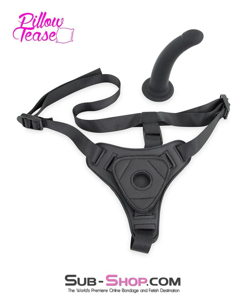 5741M      Pegging Strap On Small Silicone Dildo and Soft Harness Set - Image 3